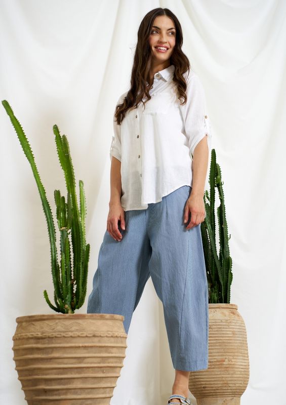 SIENNA Bukse Denim Stripe