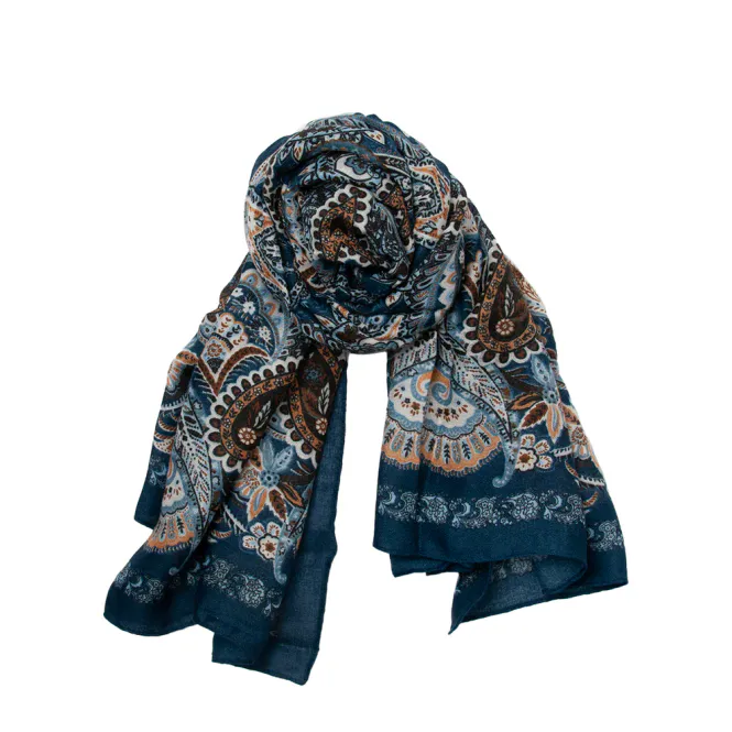 Hovedbilde SKJERF 117 Paisley Print Marine