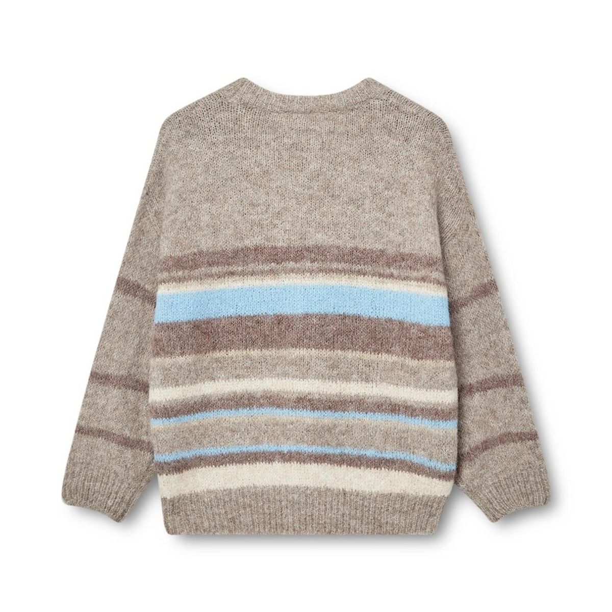 LILY O-Neck Genser Savannah Tan