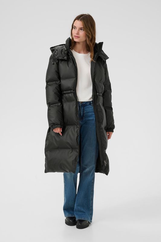 CELINDA Jakke Long Black