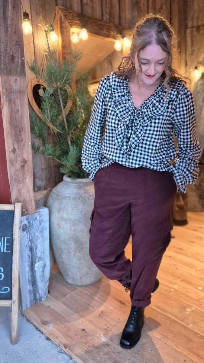 CHECK Bluse Smårutete Sjakkmønster 